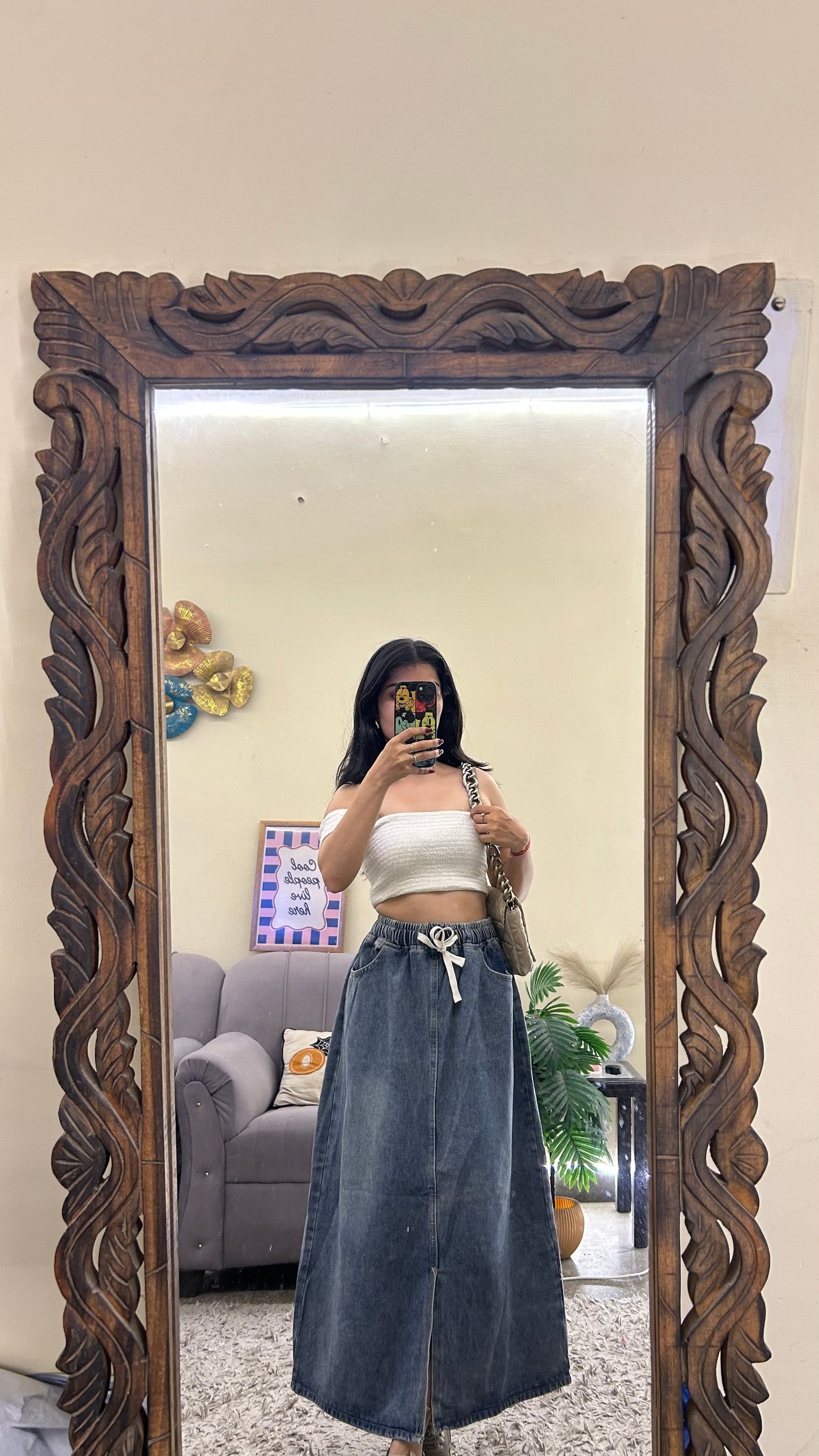 54) Korean skirt 26-28 waist/l:31
