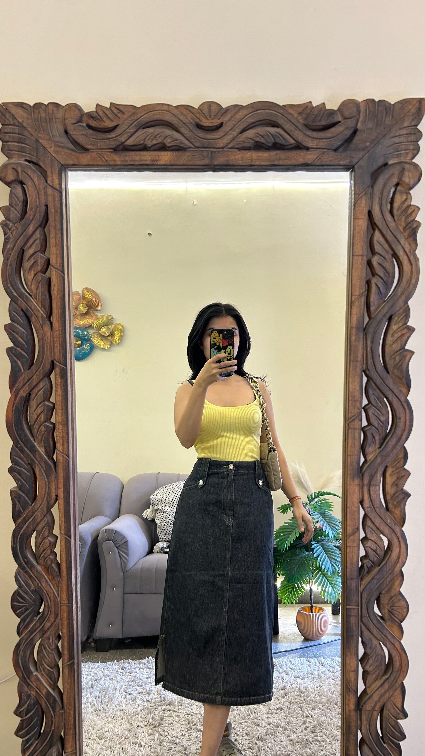 53) Korean skirt 30 waist/l:27