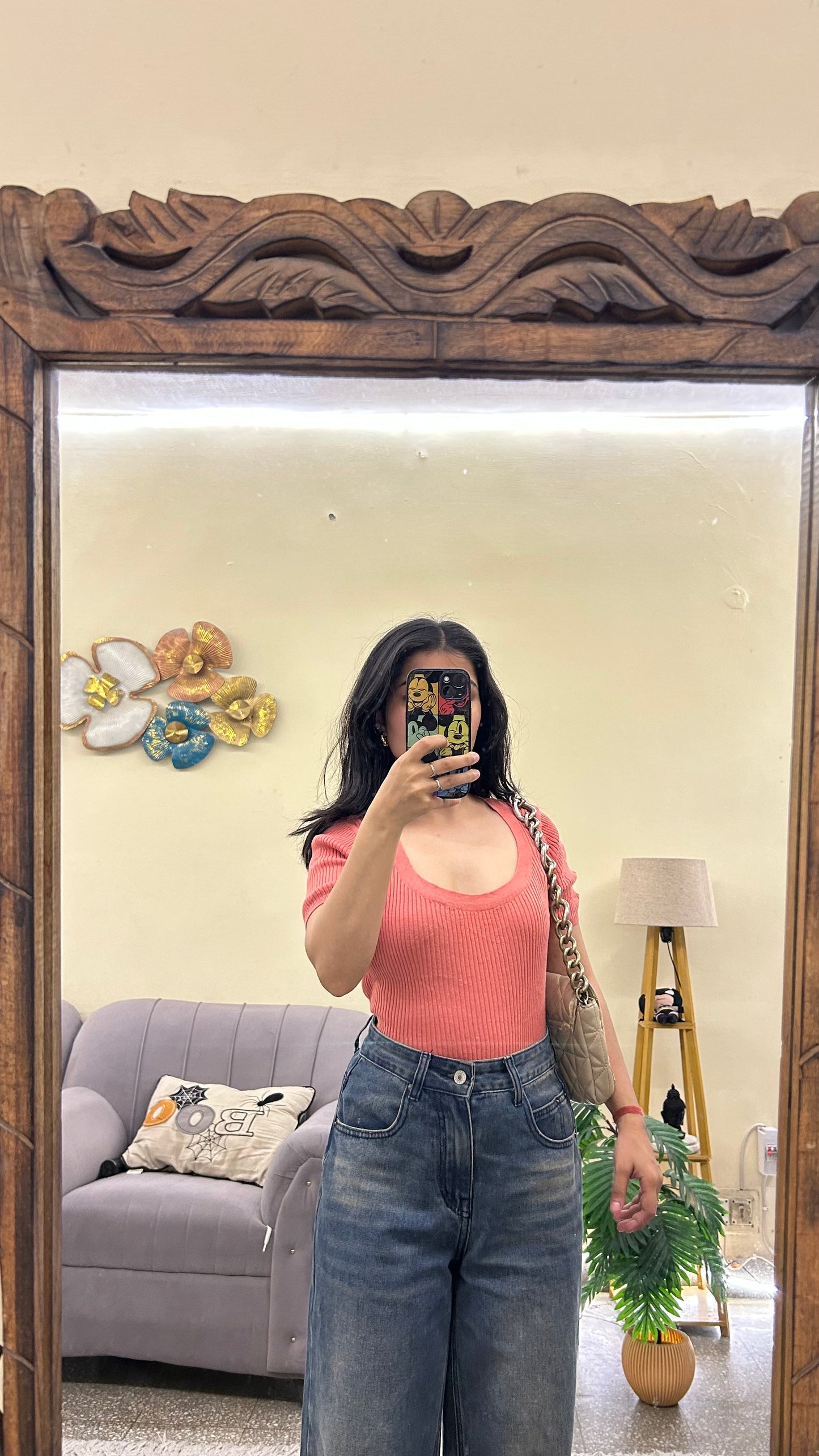 Cute top thrifted 32-34 bust