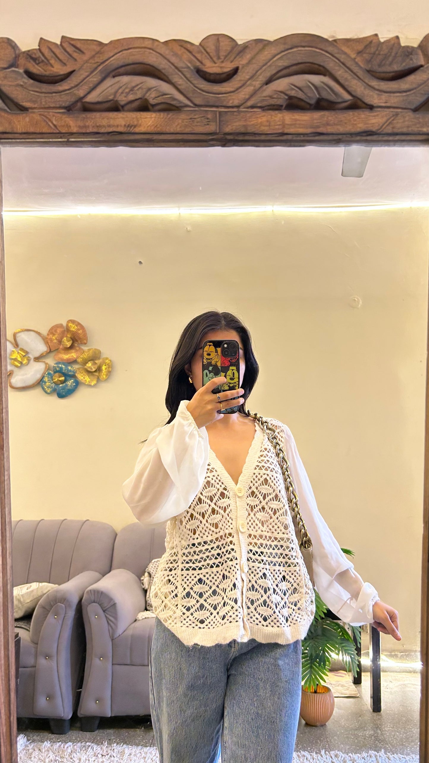 Crochet top M