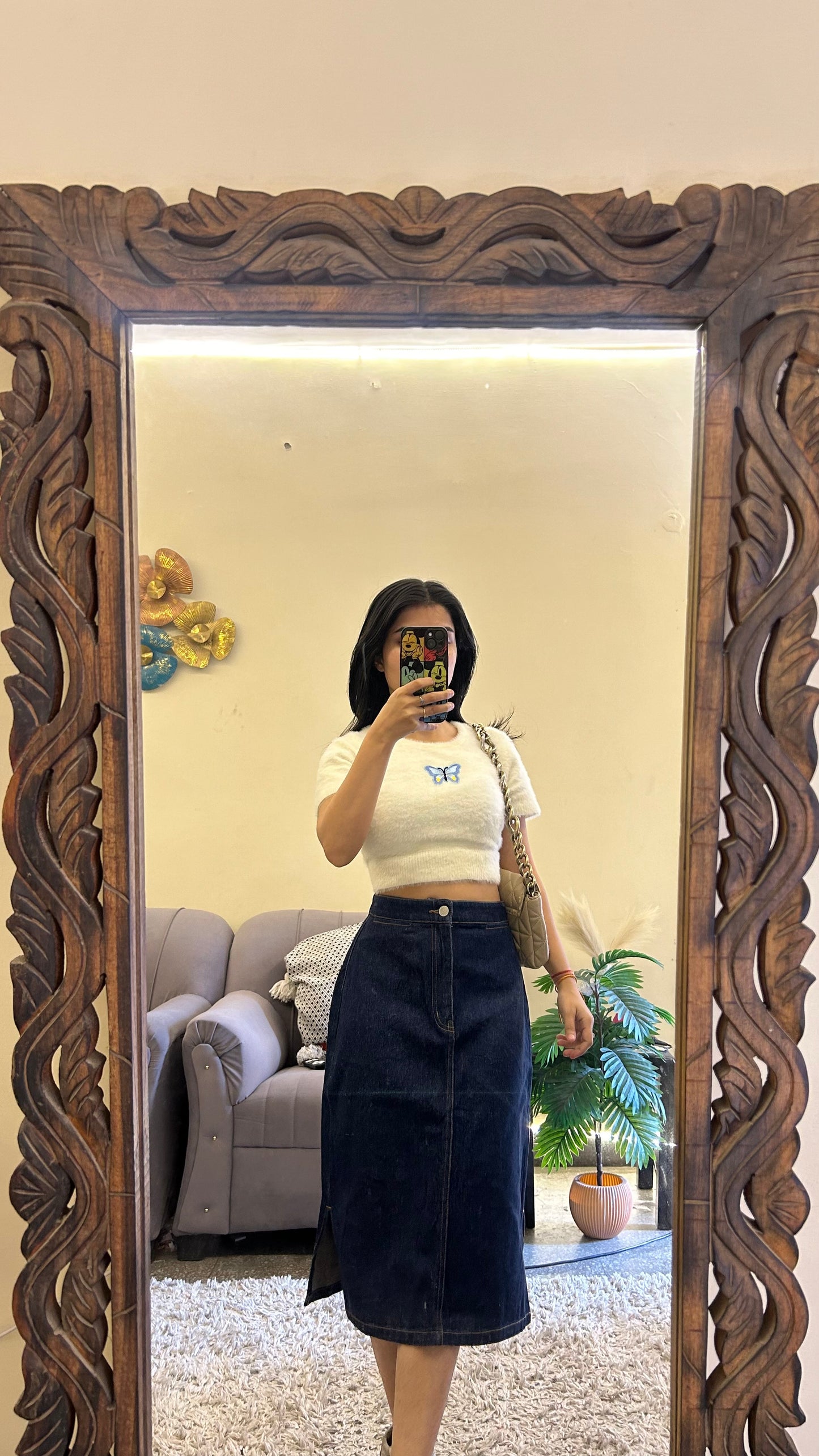 42) Korean skirt 26 waist/l:24