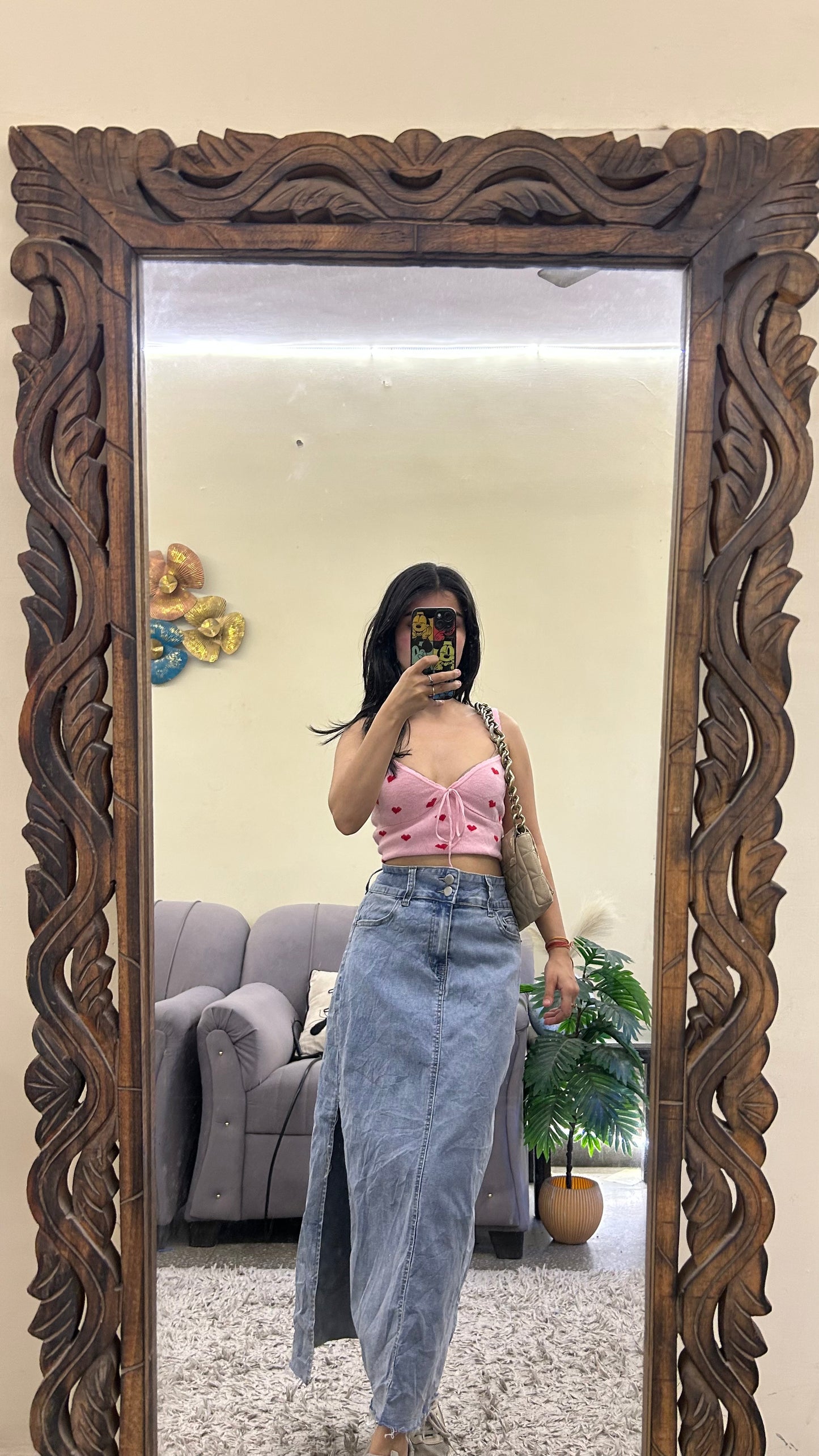 63) korean skirt 28 waist/l:32