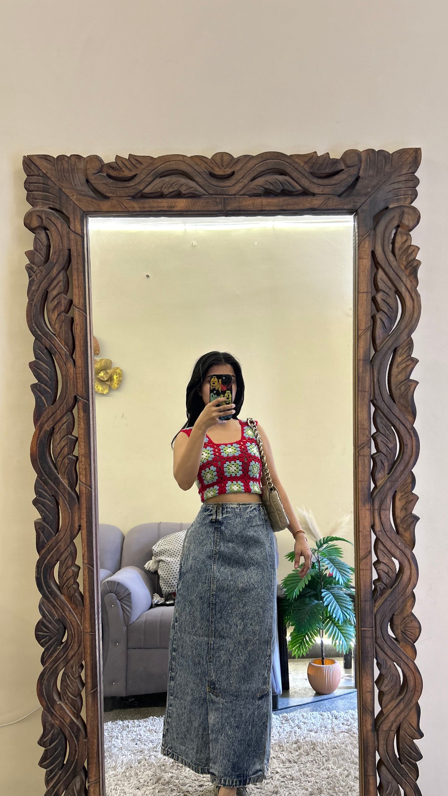 58) Korean skirt 32 waist/l:30