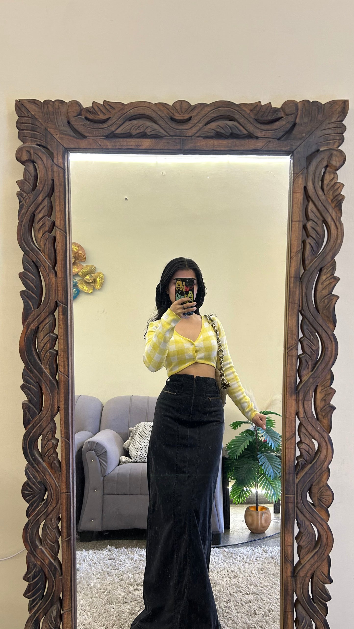 23) thrifted Korean skirt 32 waist/l:40