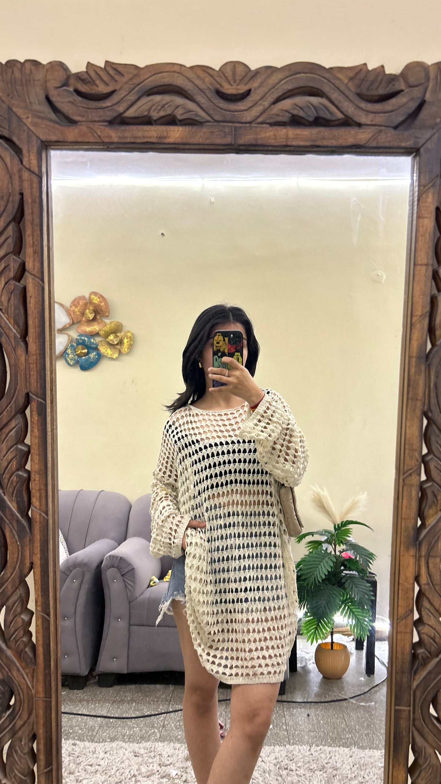 Crochet cover up L-XL