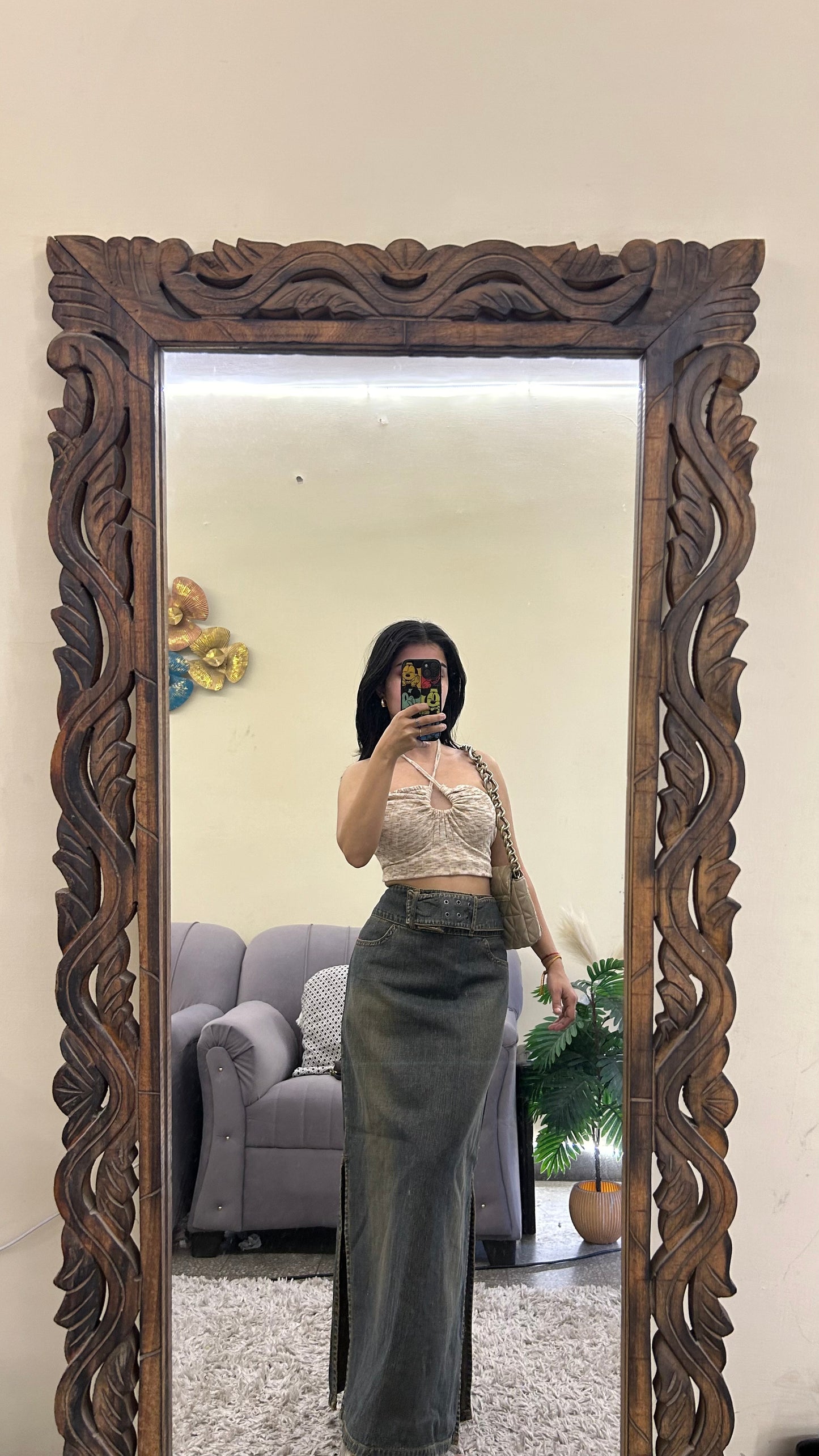 17) long skirt 32 waist/l36