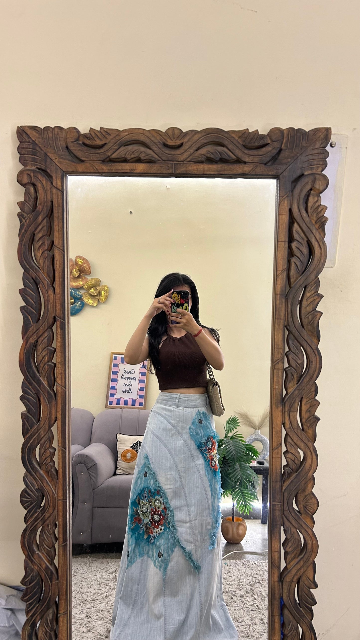 69) Korean skirt 30 waist/l:39