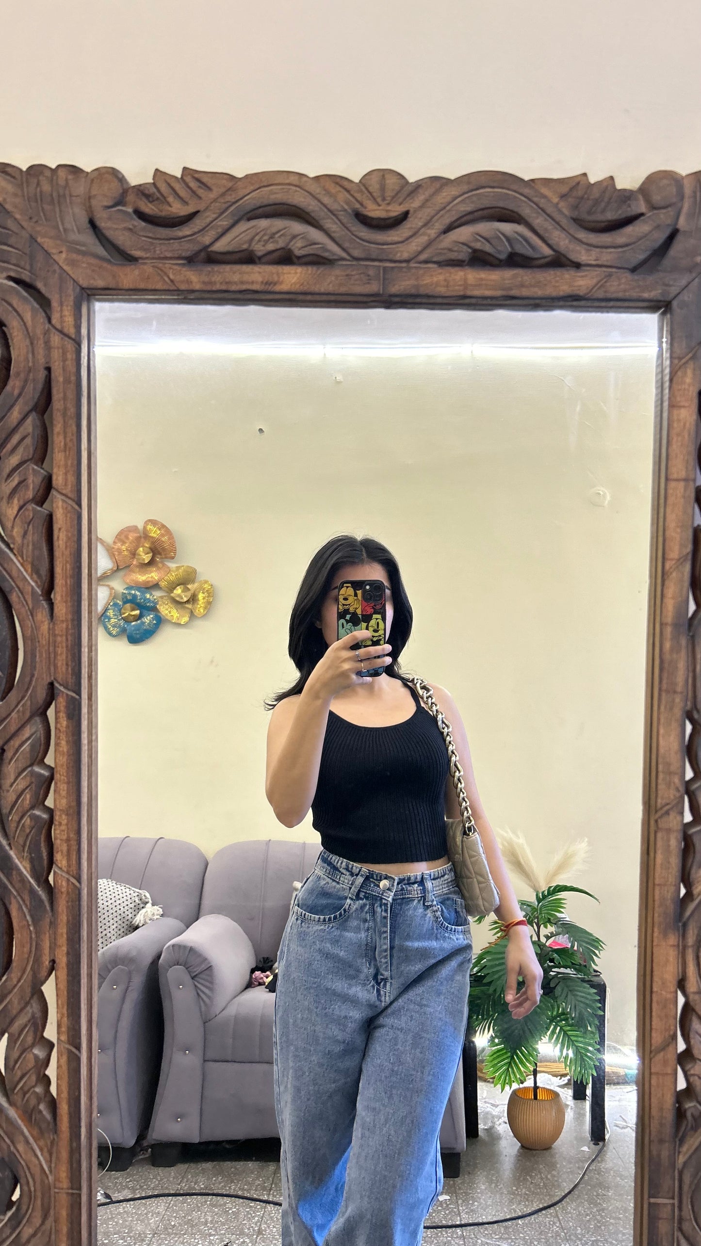 Basic black top 34 bust
