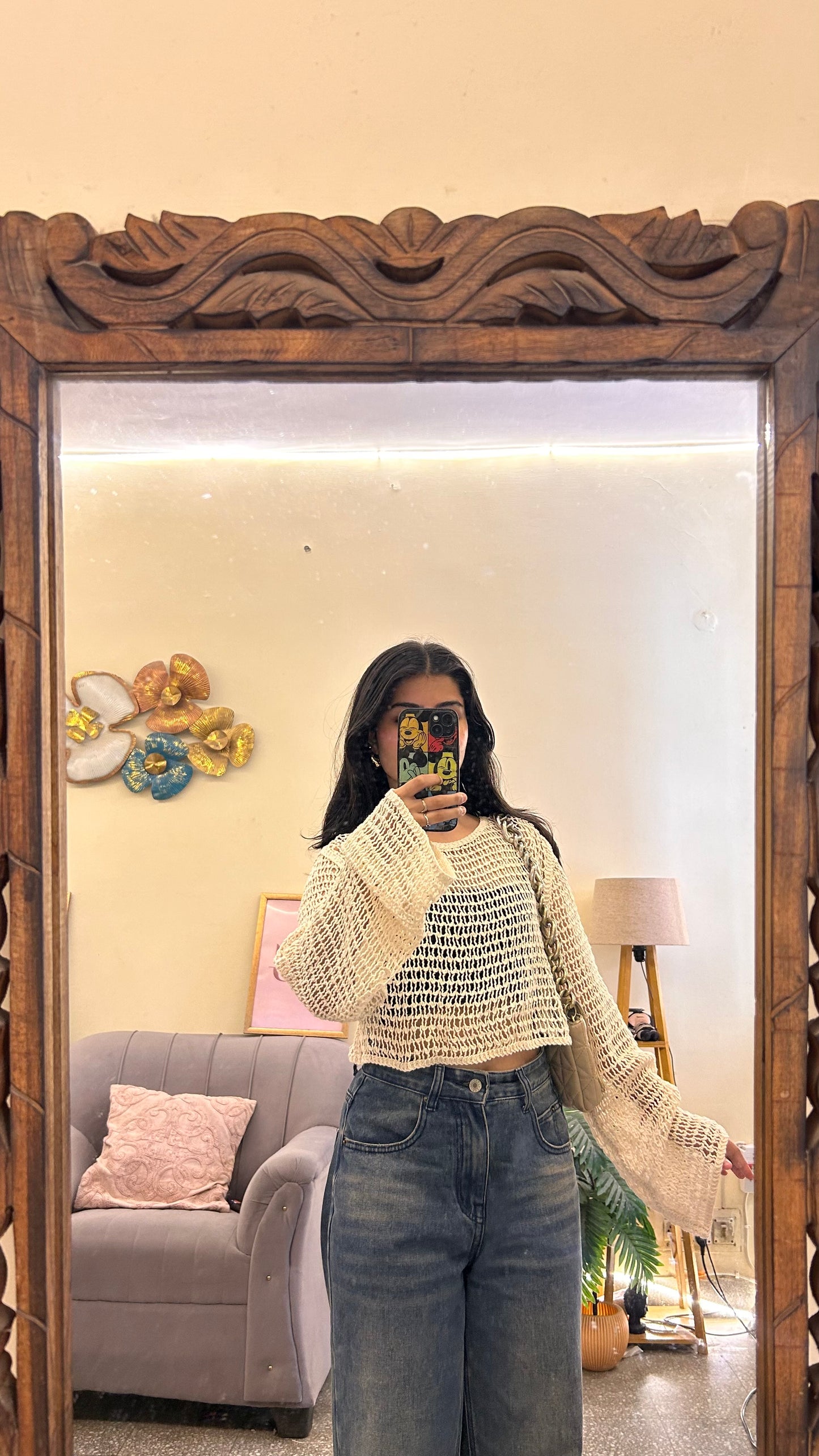 88)semi-winter cute top bust- zara s