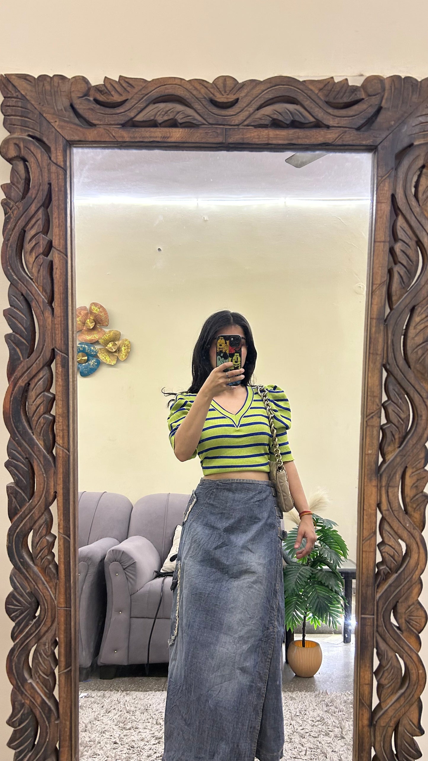 96) korean skirt 30 waist/l: