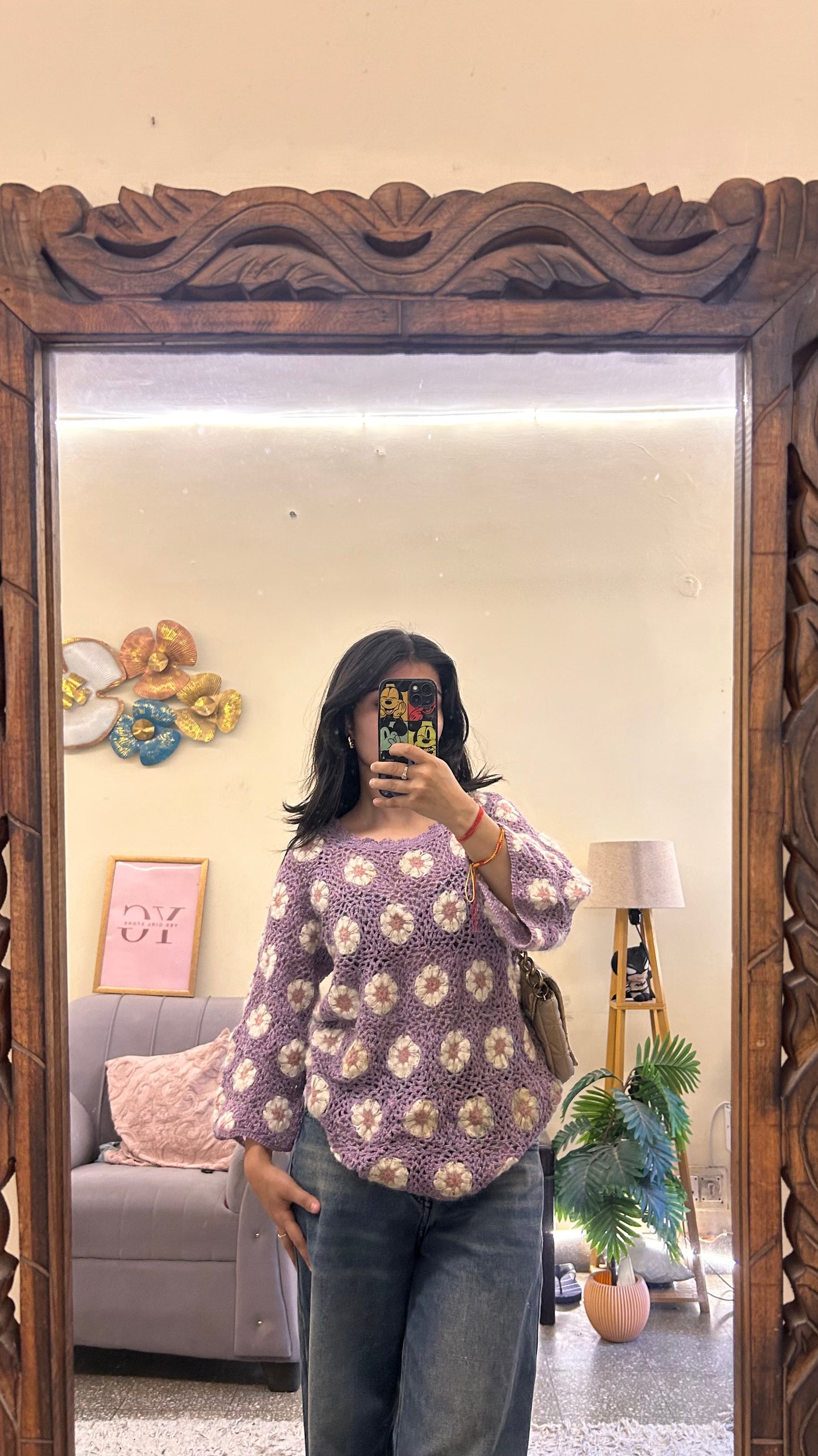 52) Semi winter cute tops🌸 warm bust -30-32