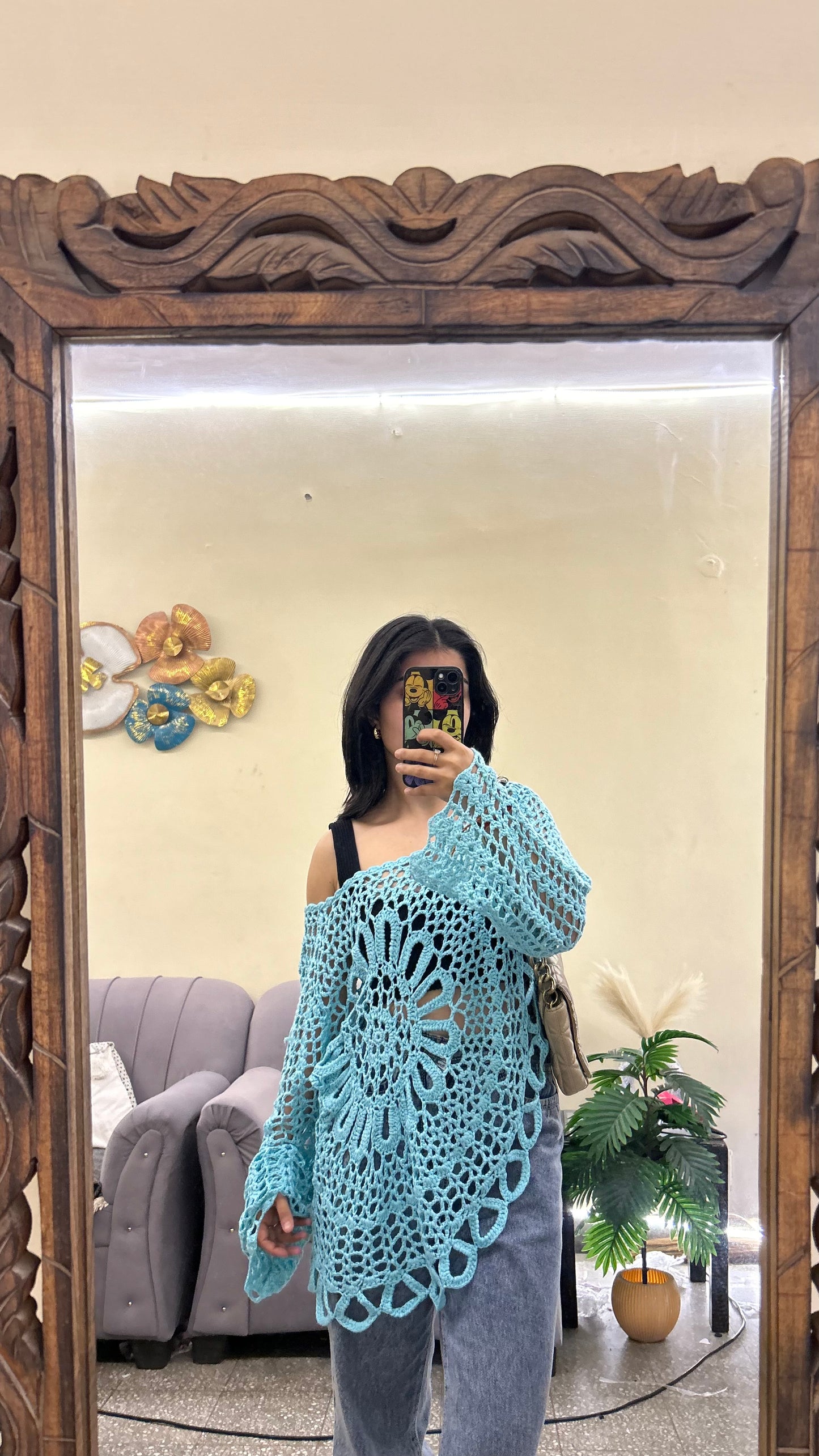 Crochet top M-L
