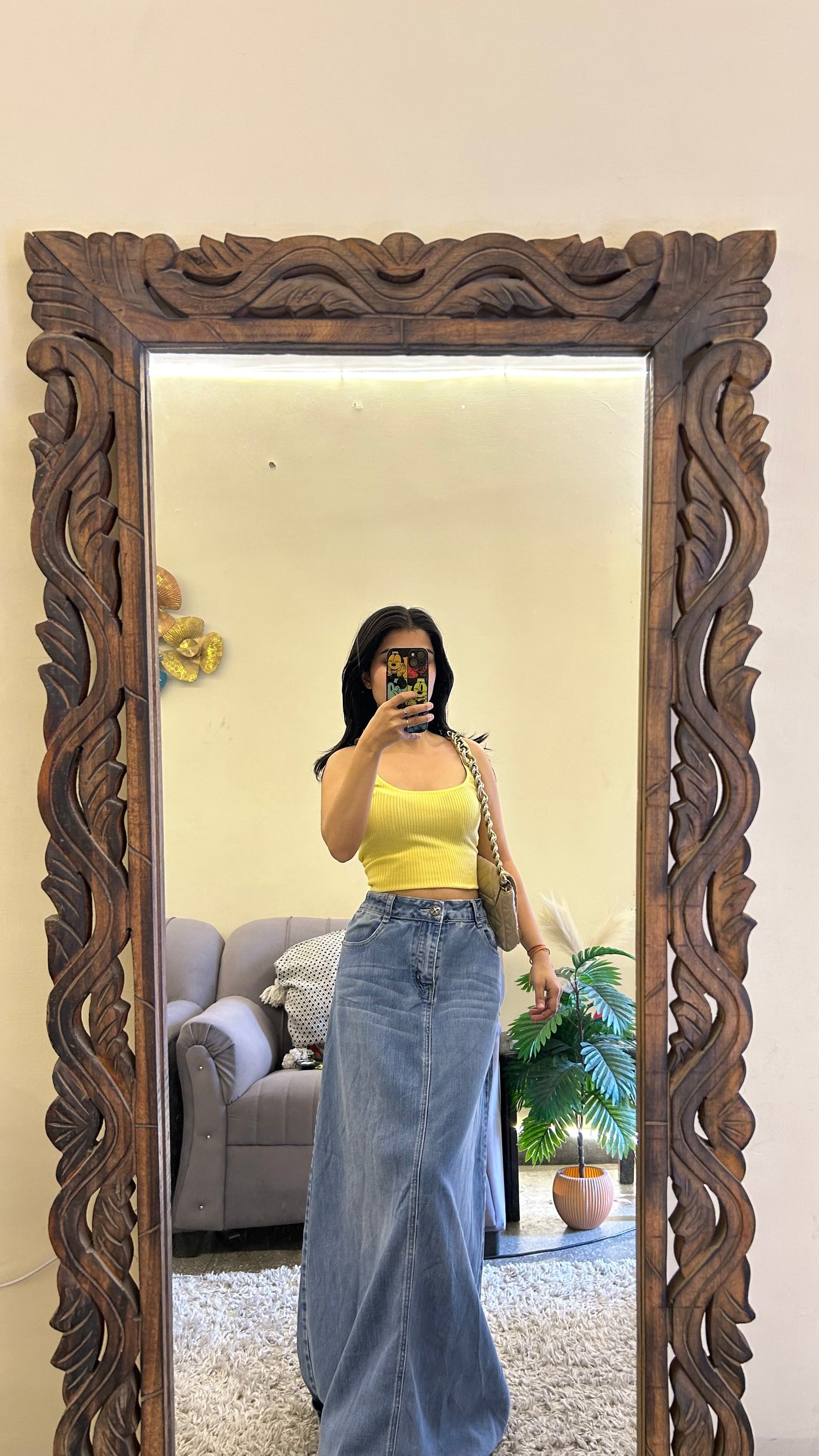 49)Korean skirt 34 waist/l:36