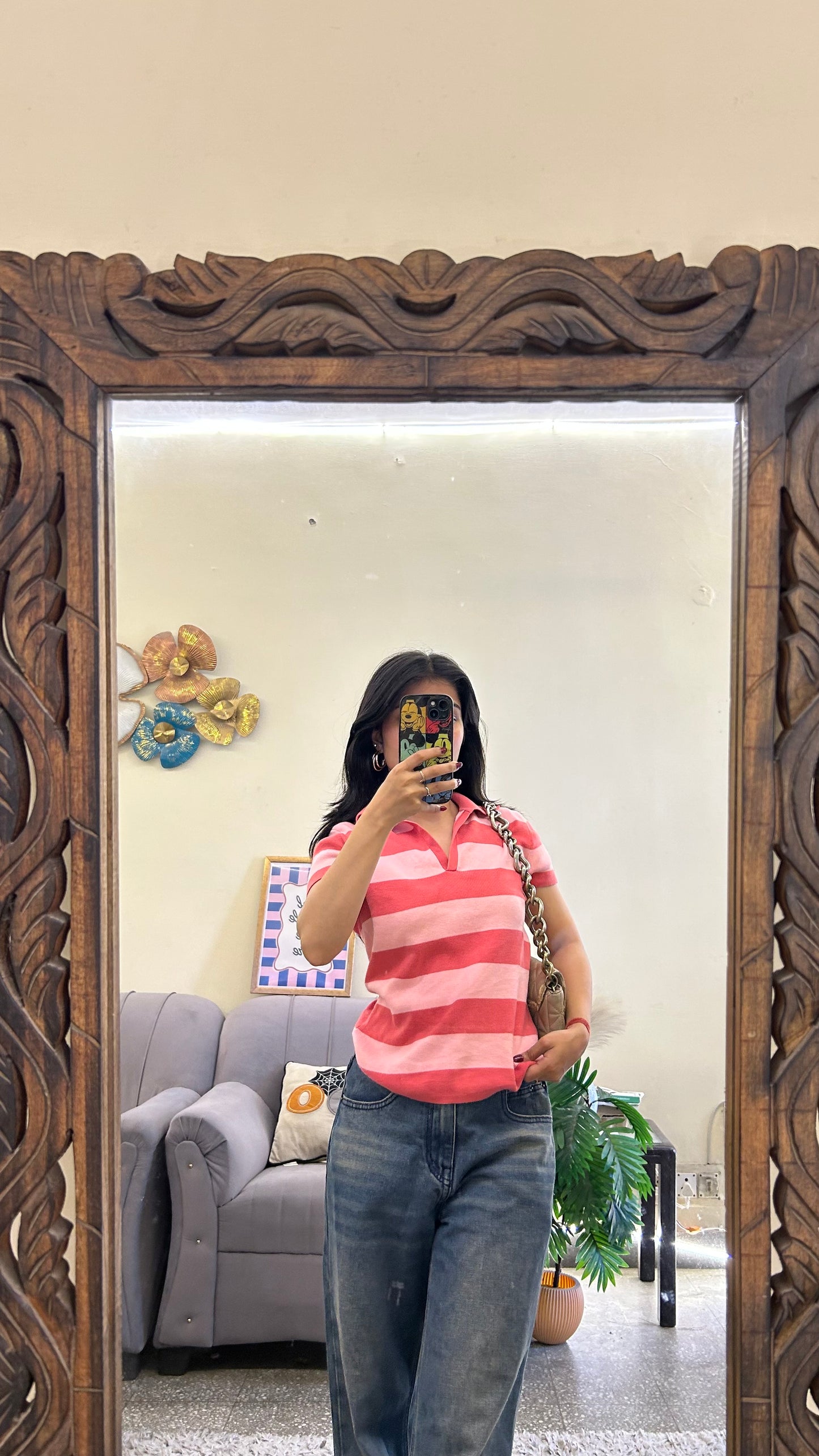 Cute top thrifted 34-36 bust