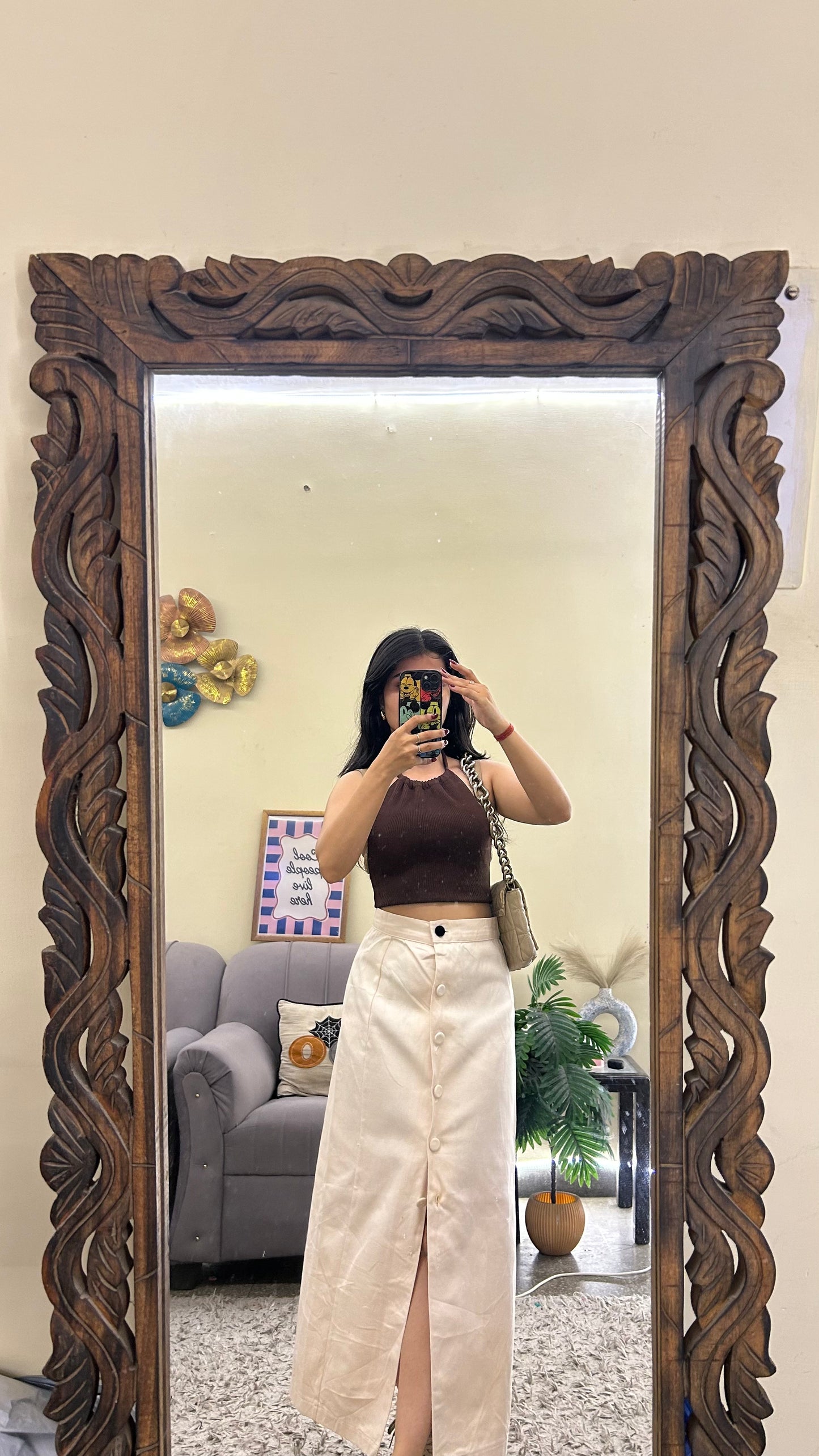 70) Korean skirt 26 waist/l:33