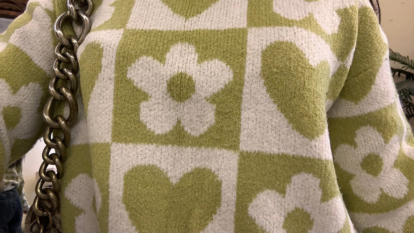 10) pintrest sweater size - xs thrifted