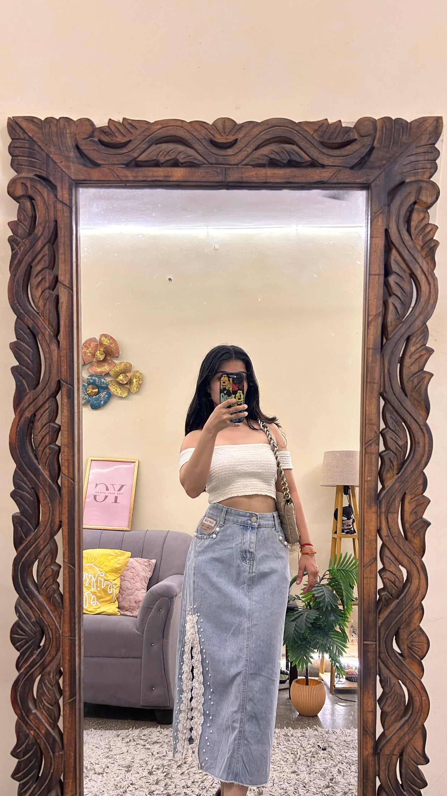 12)korean skirts waist - 33/L 30