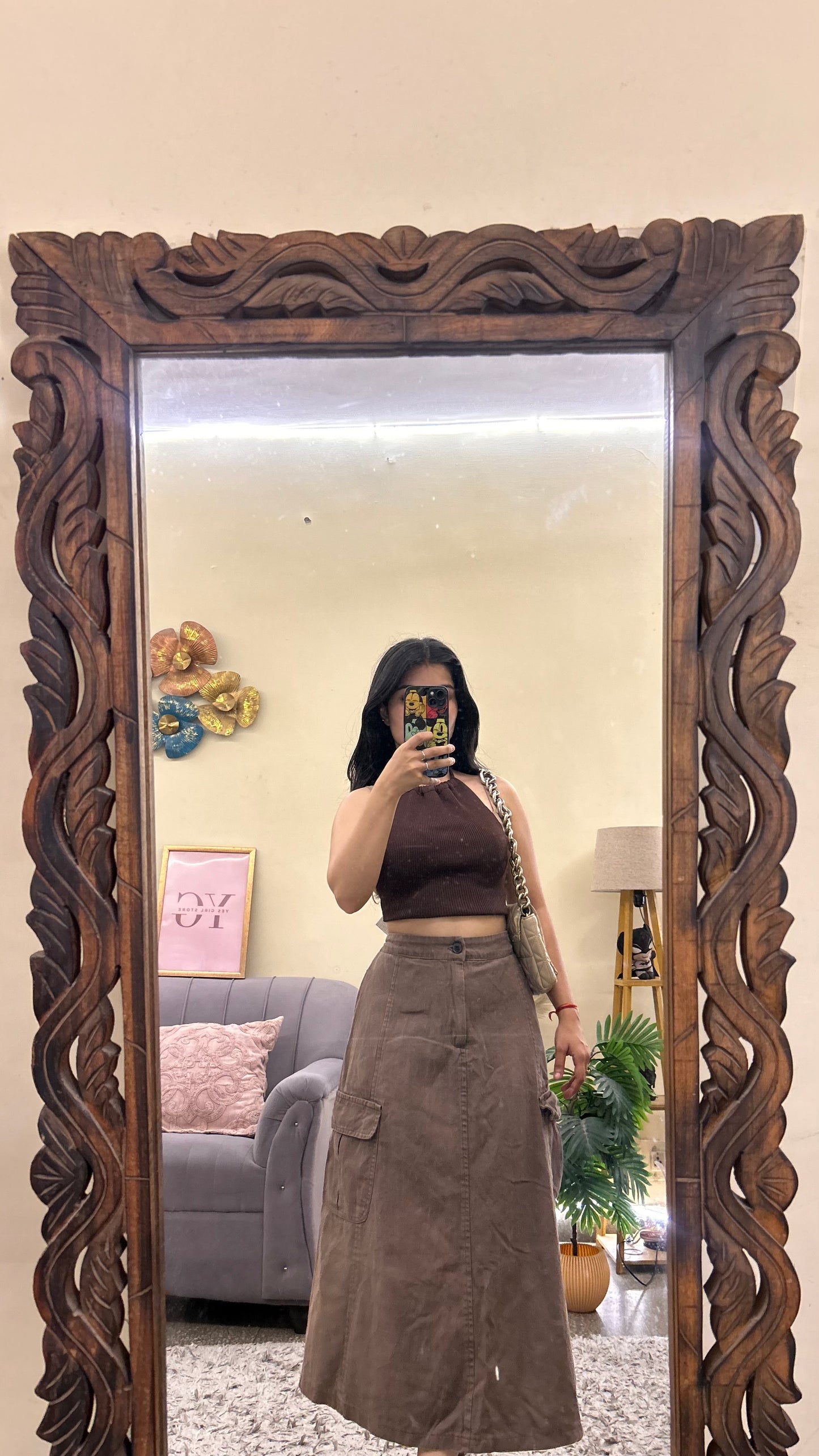 24s)korean thrifted skirts waist - 28/L 29