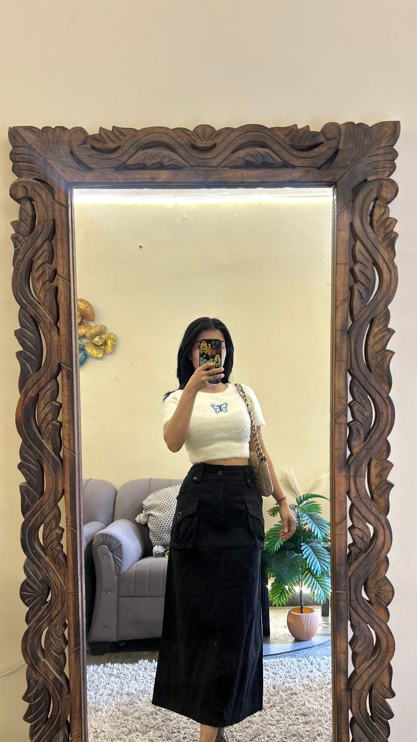 36) Korean skirt 28 waist/l:29