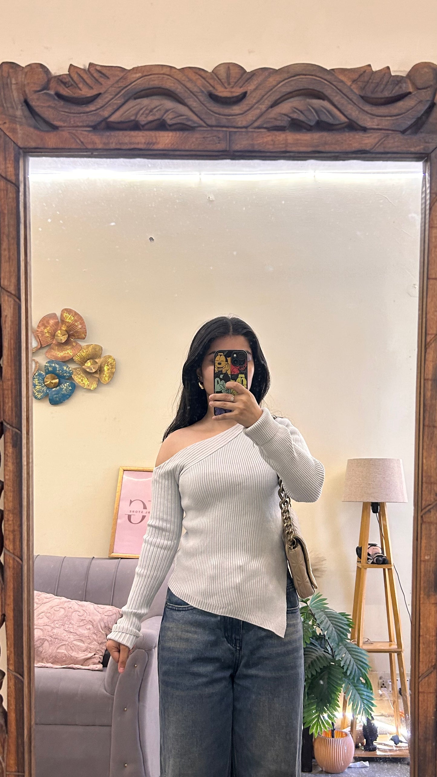 59)semi-winter cute top bust-30-32