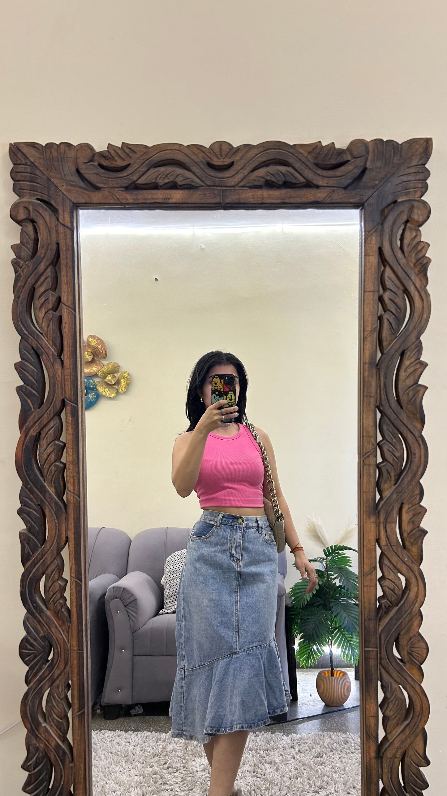 4) Korean skirt 28 waist/l:23