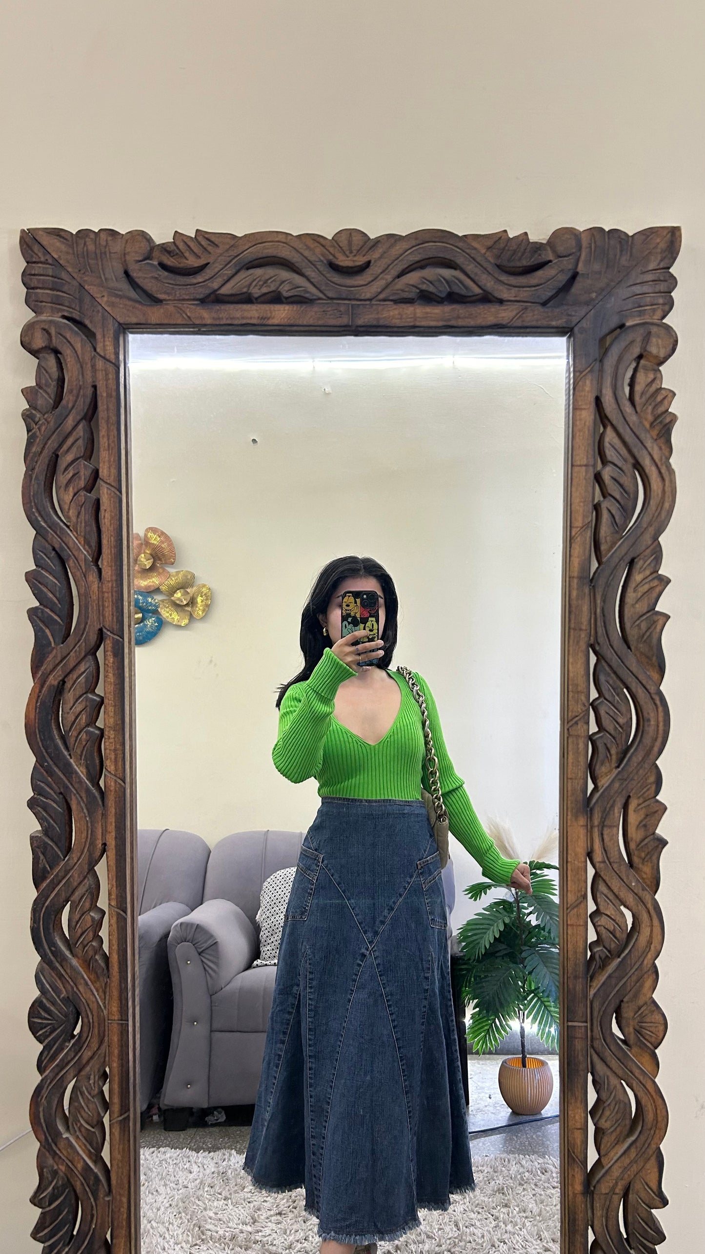 7) Korean skirt 29-30 waist/l:30