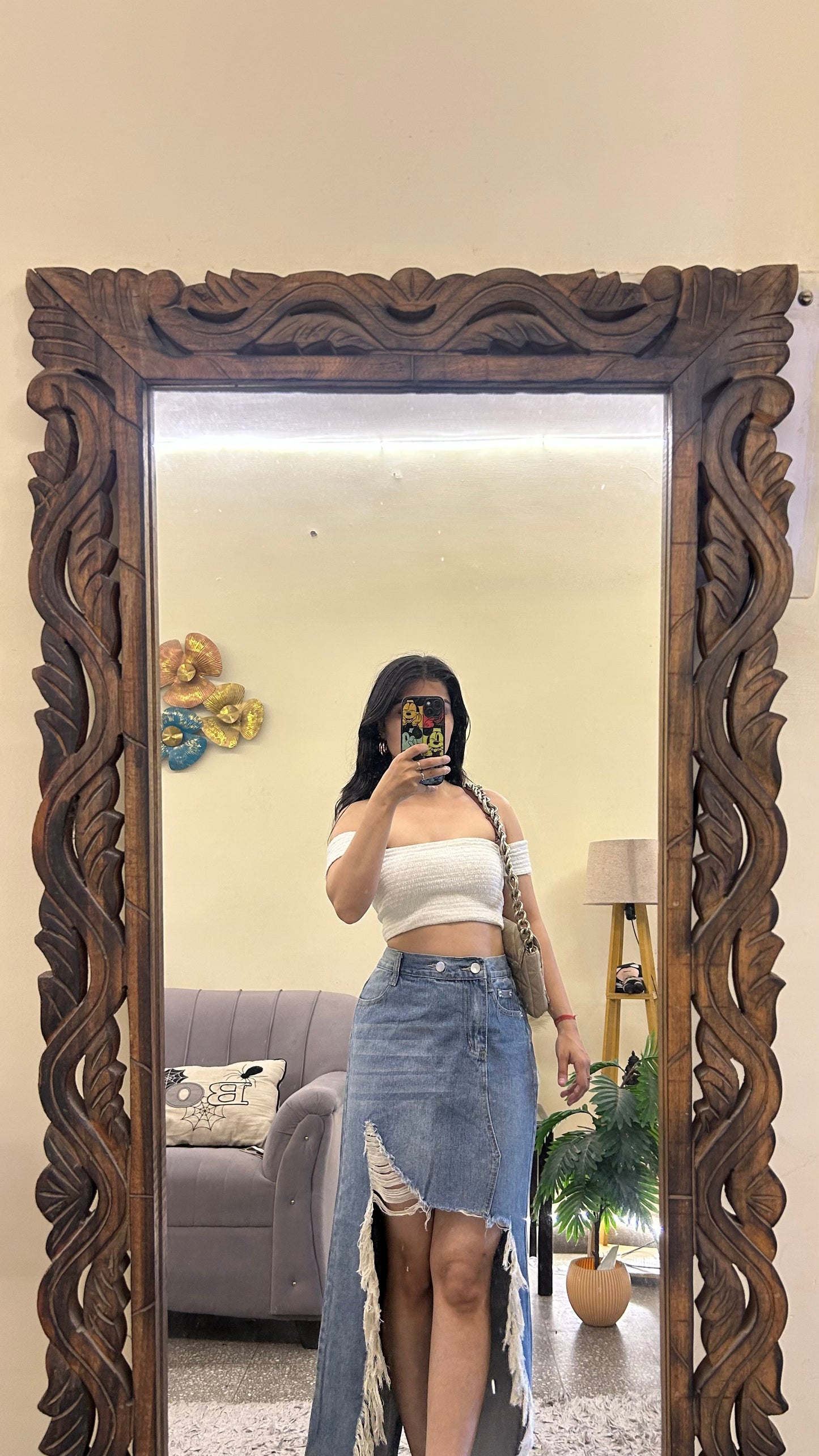 95) Korean skirt 30 waist/l:35