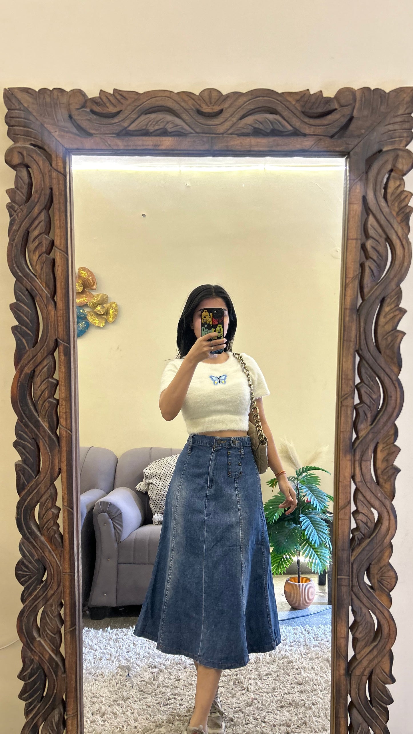 37) Korean skirt 26 waist/l:26