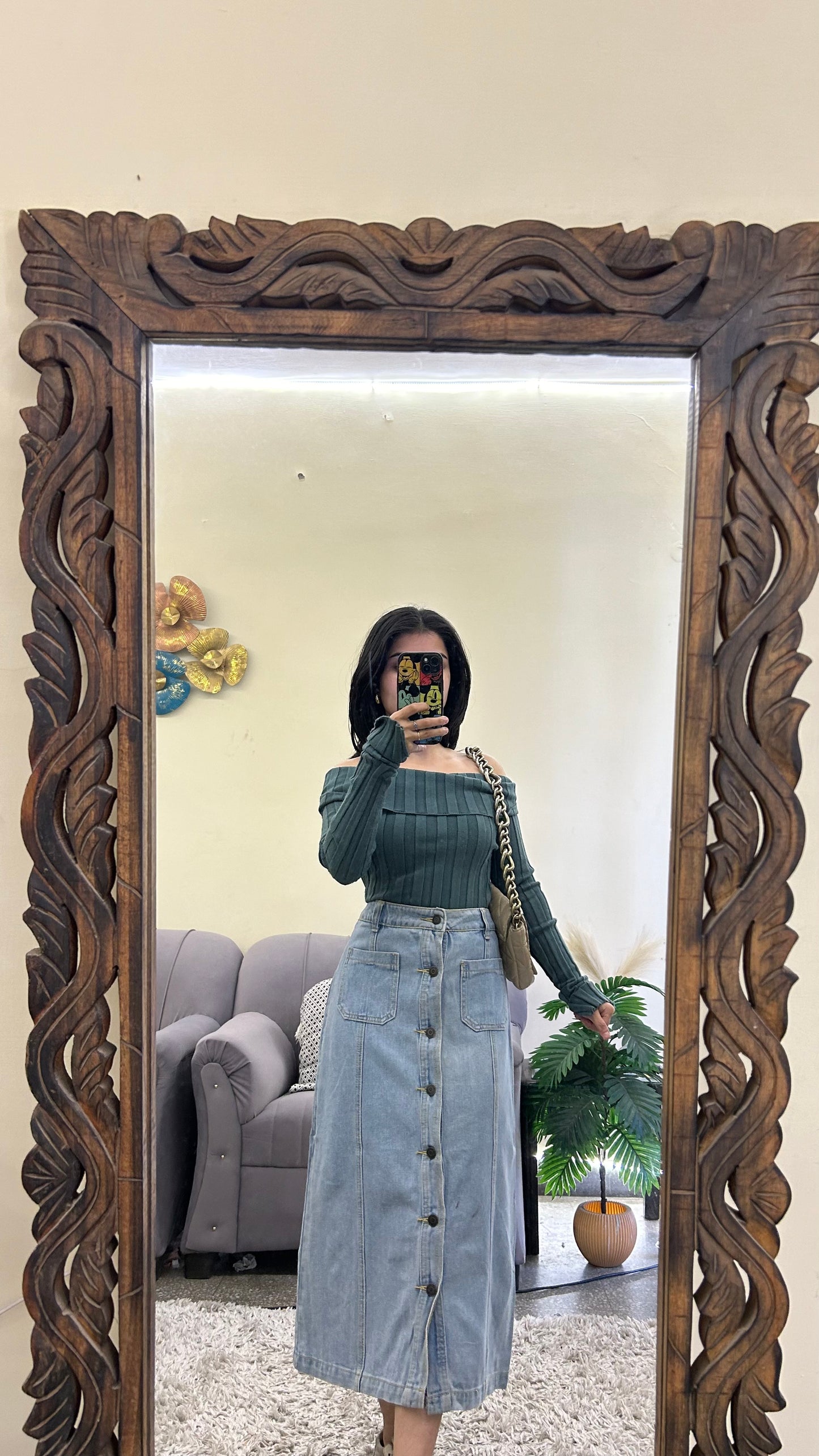 10) Korean skirt 27 waist/l:29