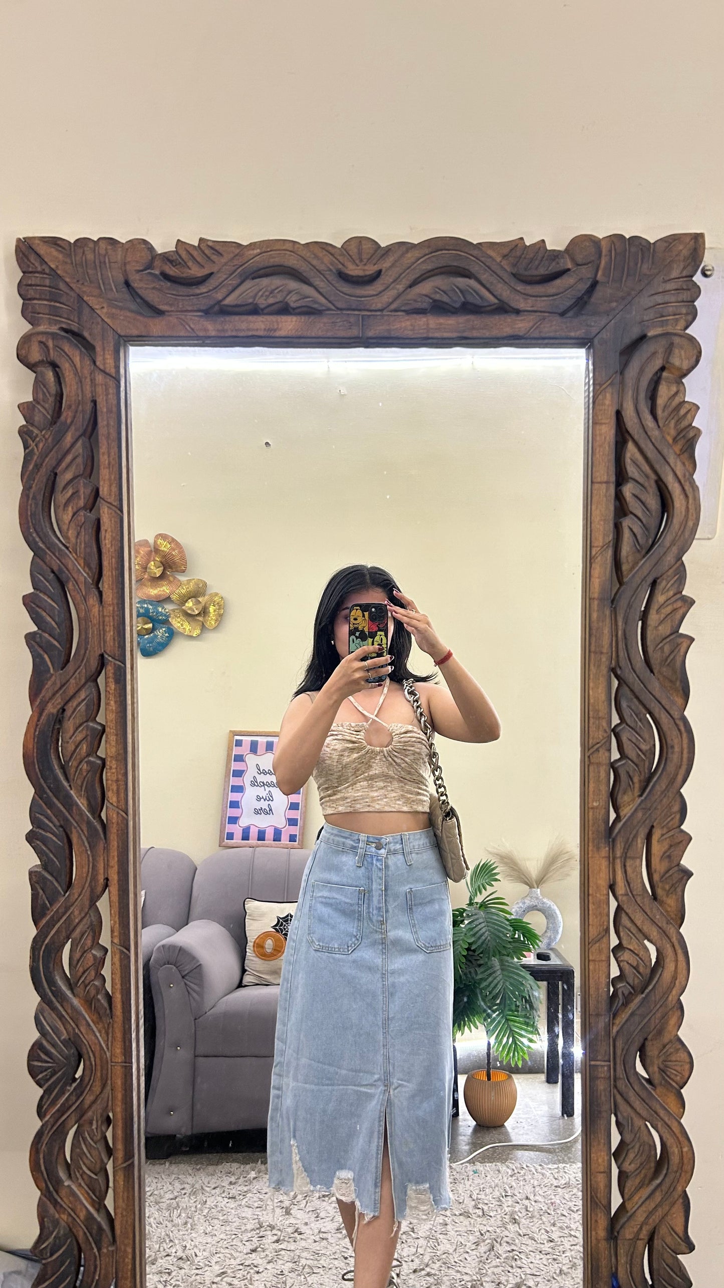 96) Korean skirt 27 waist/l:27