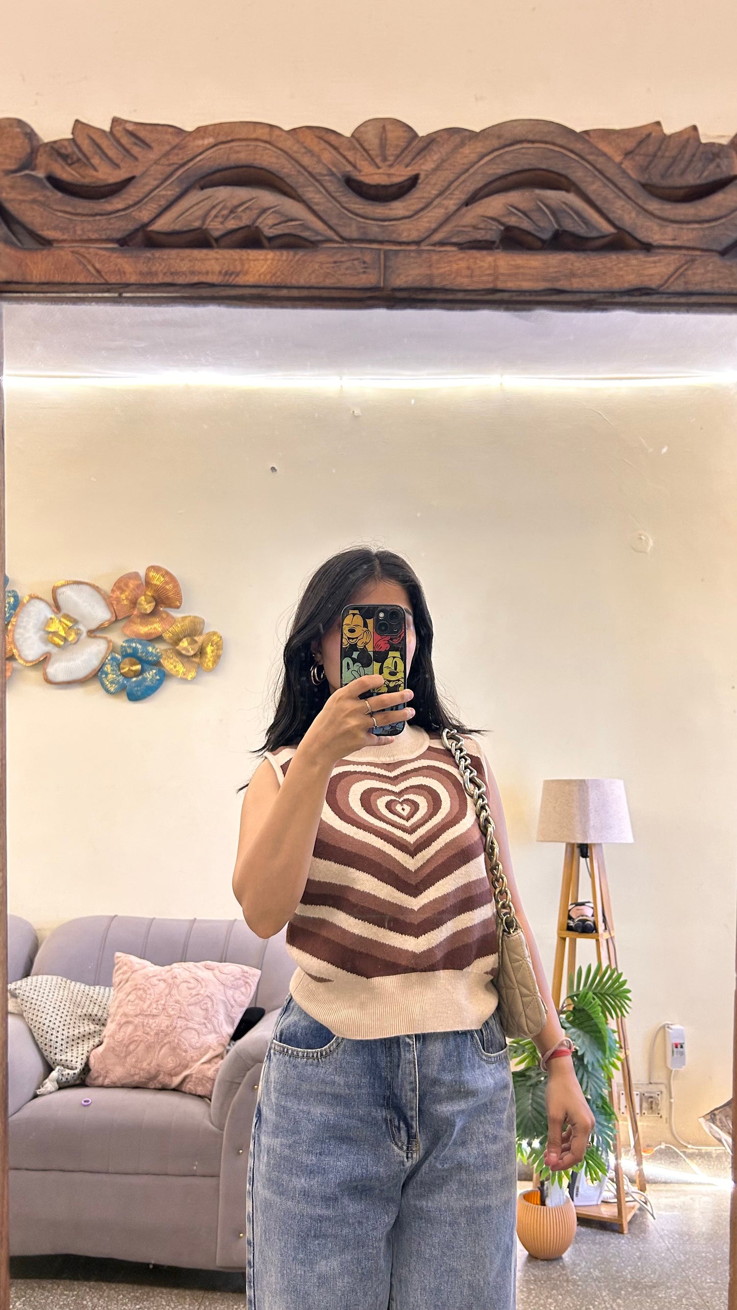 59) cute top s-m bust