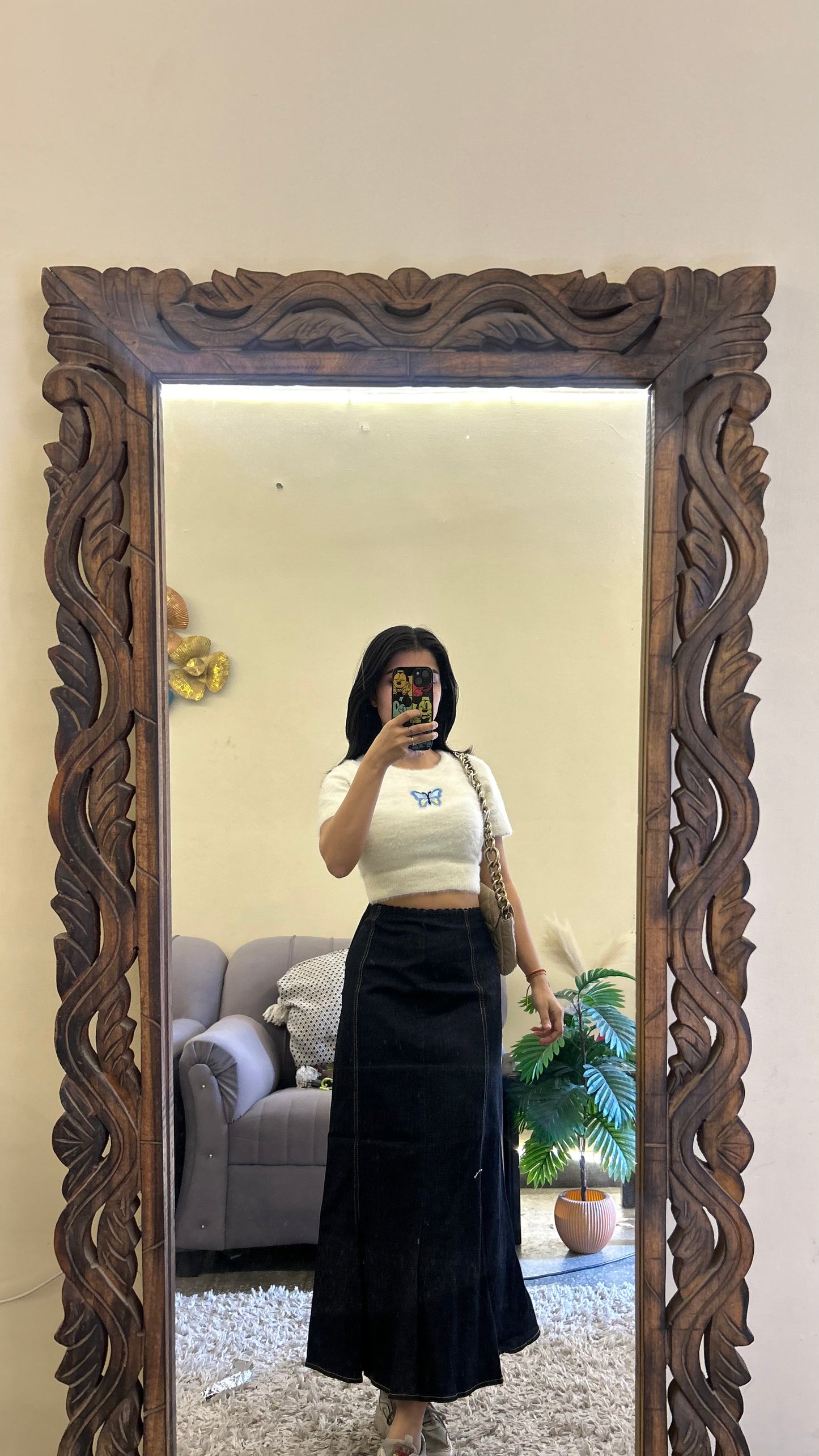 38) Korean skirt 28 waist/l:30