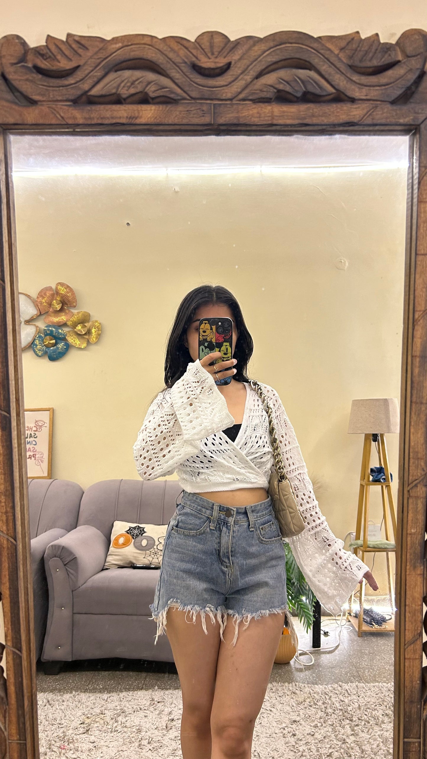 Cute wrap around top 32-34 bust