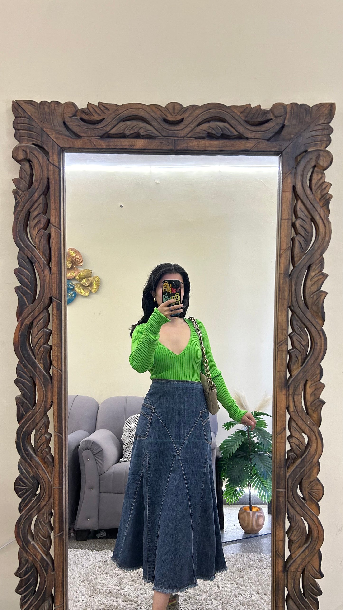 7) Korean skirt 29-30 waist/l:30