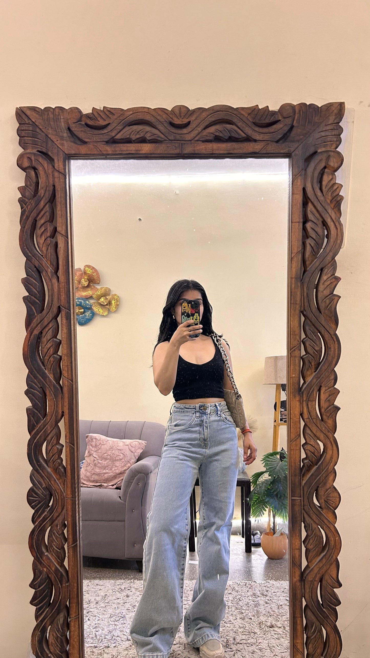 4) thrifted jeans waist -26 / L-41