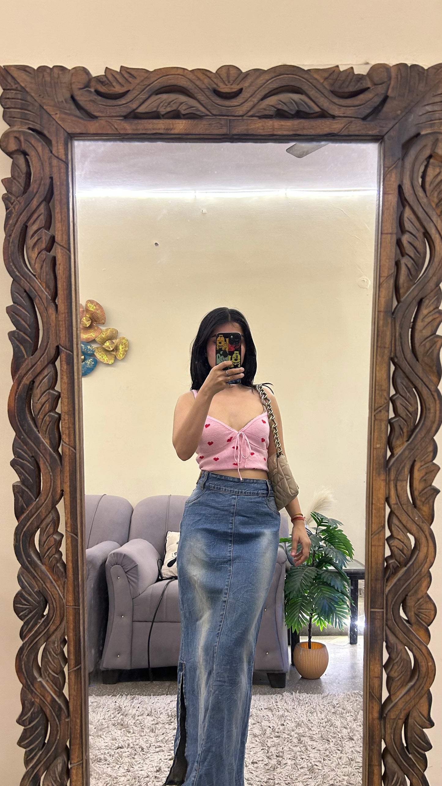 57) korean skirt 32 waist/l:35
