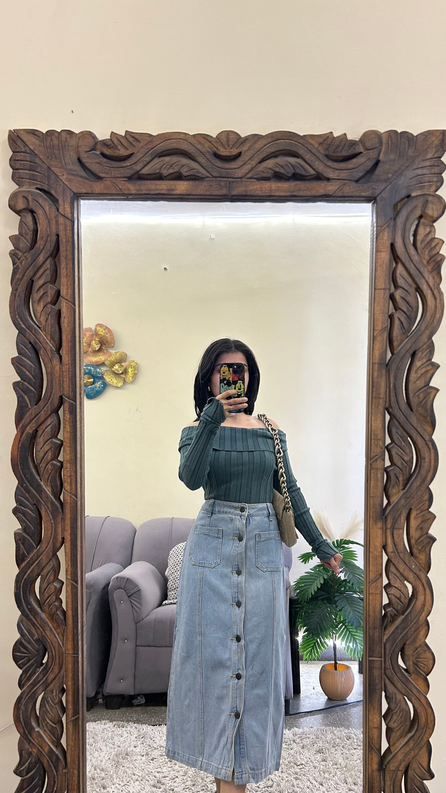 10) Korean skirt 27 waist/l:29