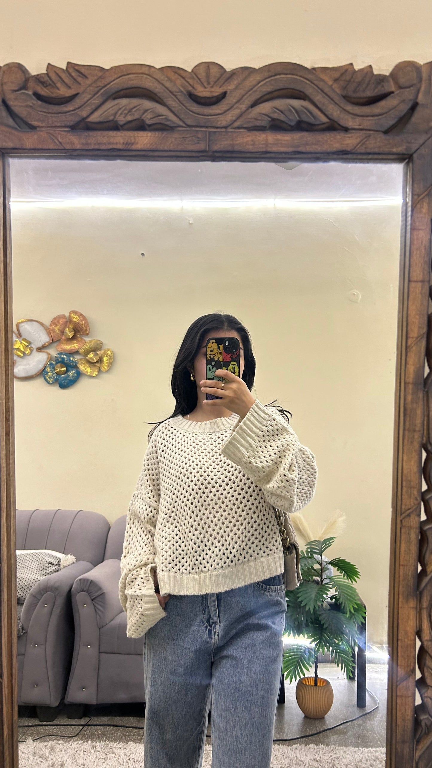 Cute crochet top M