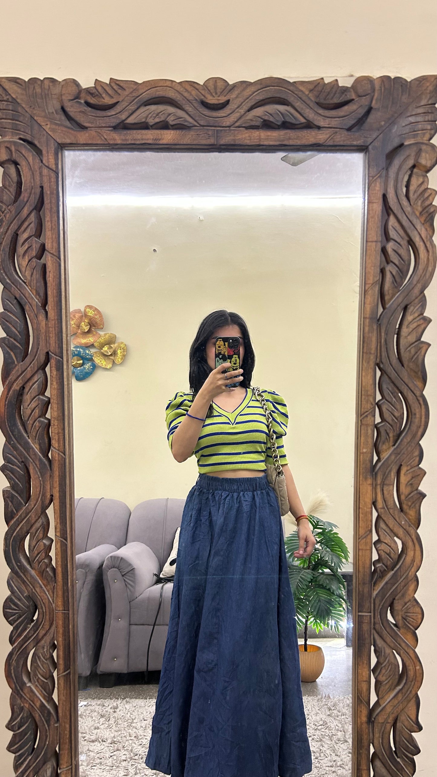87) korean skirt 24-30 waist/l:34