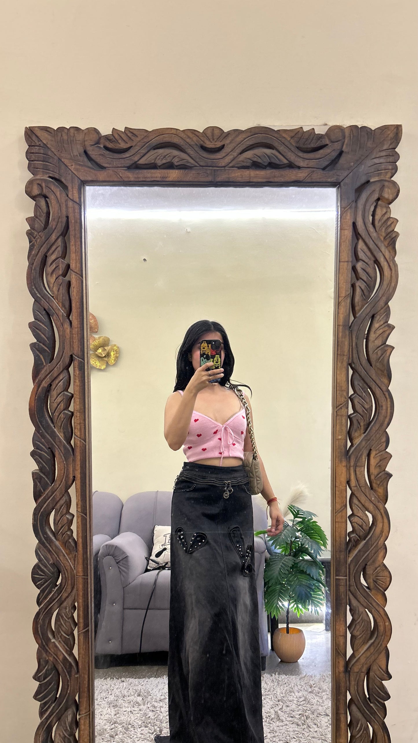 68) vintage skirt 32-33 waist/l:40