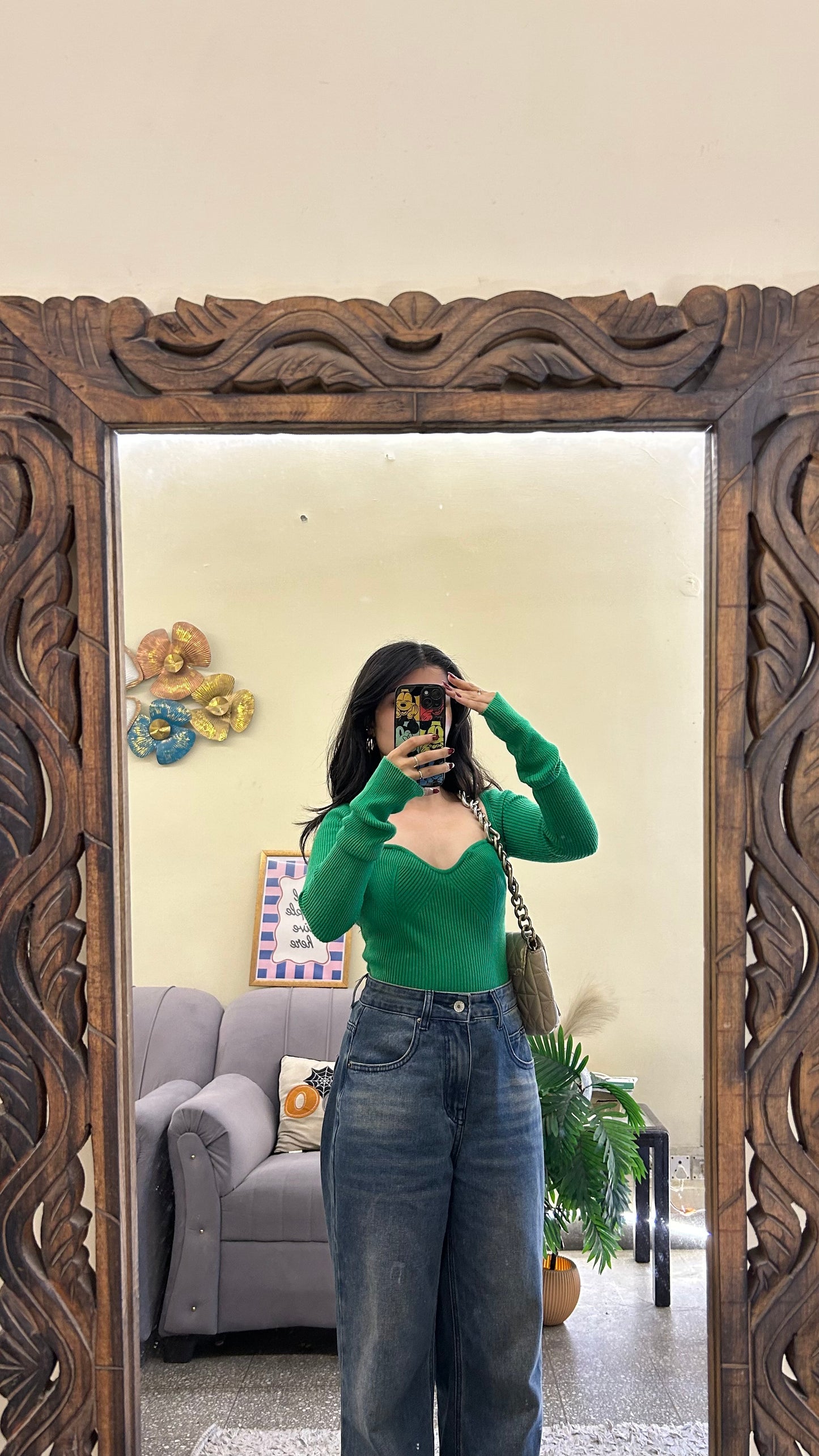 Thrifted top 32-34 bust