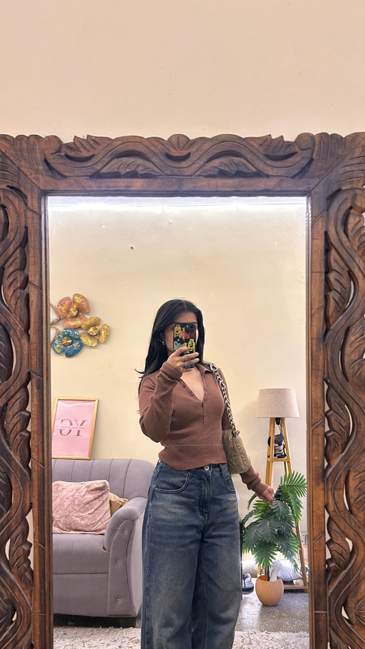132)Semi winter cute tops🌸32-34