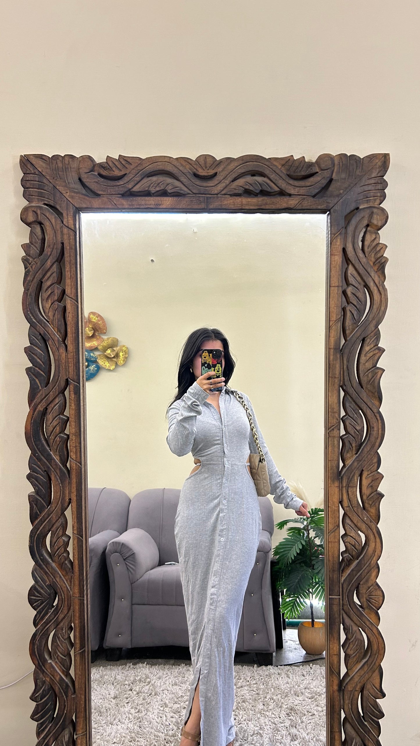 Beautiful long dress 34-36 bust/l:51
