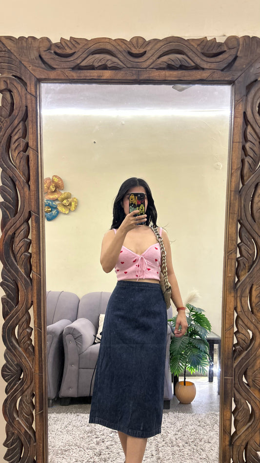 71) korean skirt 28 waist/l:26