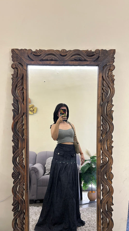 3) Korean skirt 28waist/l:40