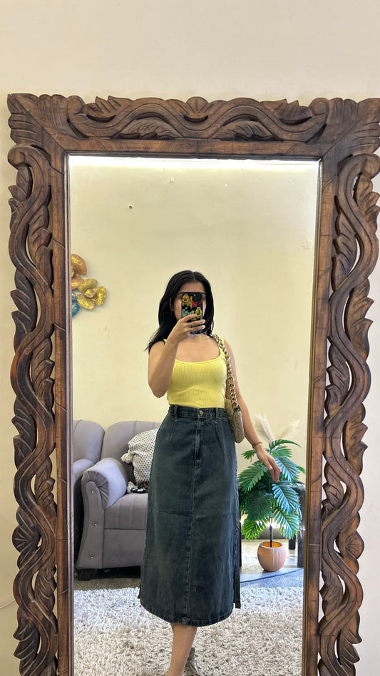 55) Korean skirt 26 waist/l:27