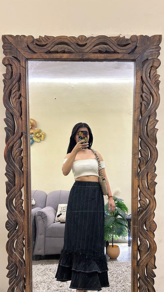 24) korean skirt 30 waist/l:30