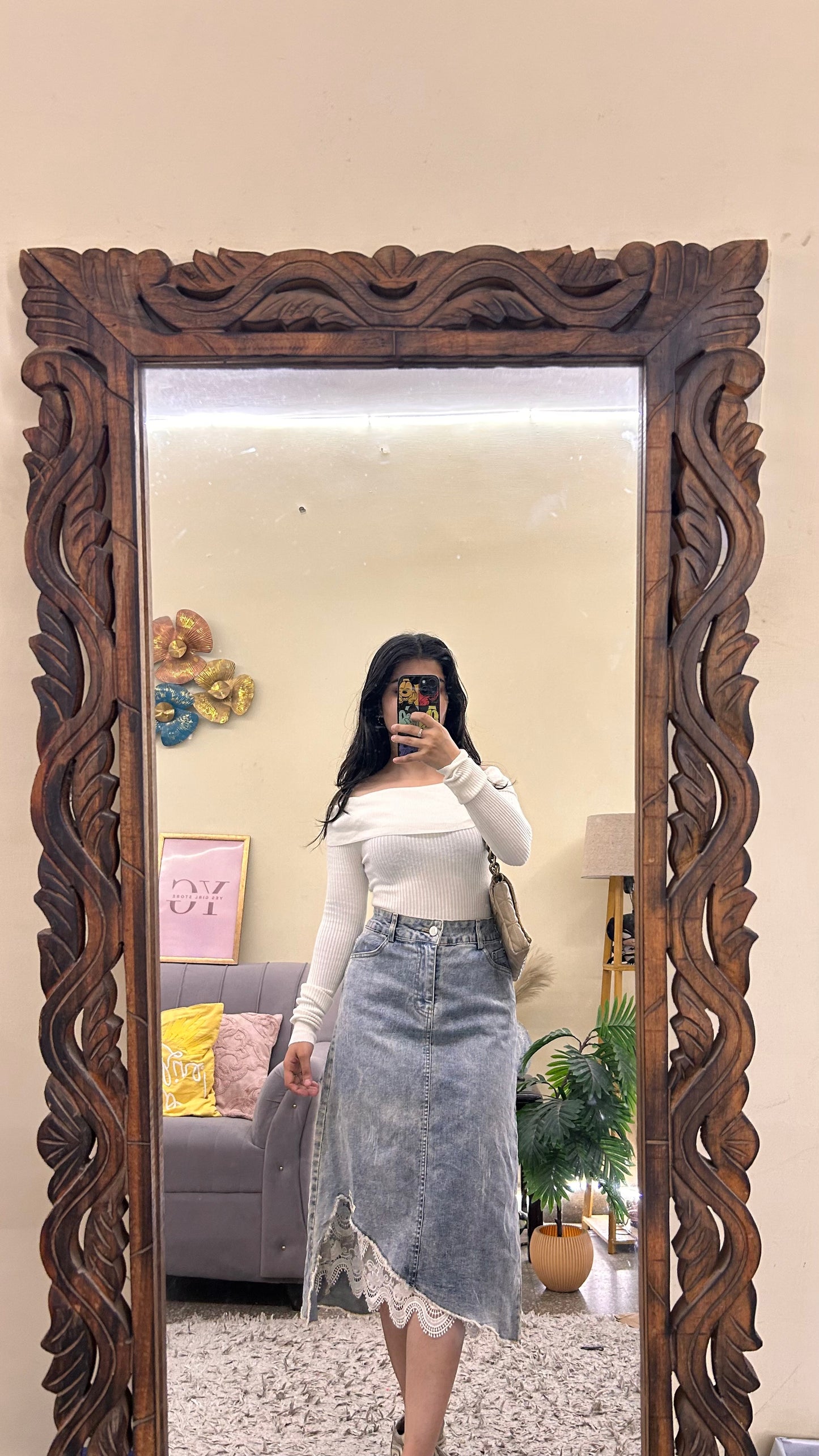 26)korean skirts waist - 30/L 29