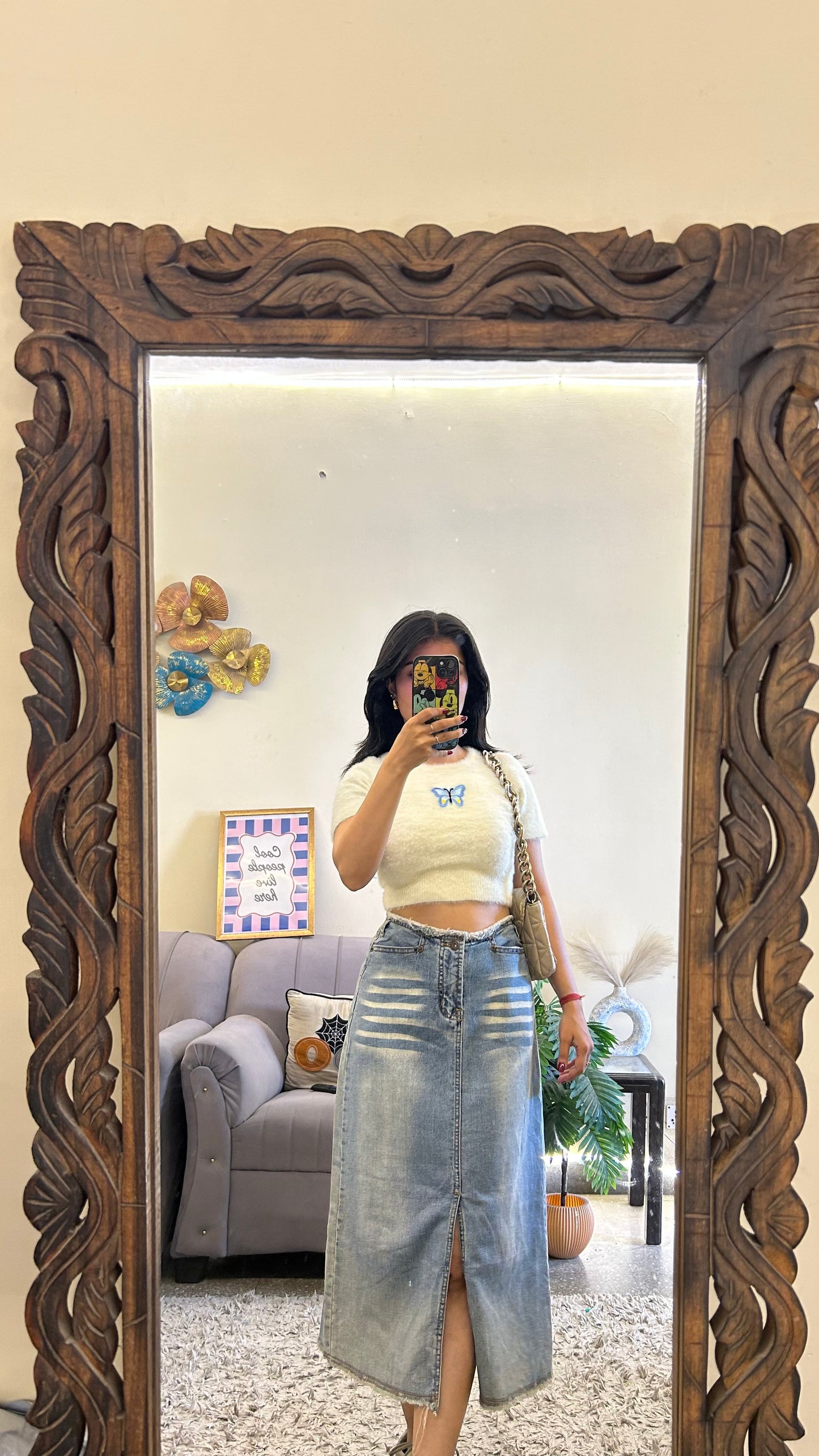 12) Korean skirt 28 waist/l:28
