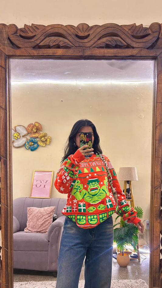 74) marvel sweater hulk wants present upto size:s